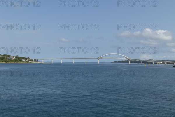 Architecture, Sesoko Bridge, Sesoko-jima, Sesoko Island, Motobu, Kunigami District, Okinawa, Japan