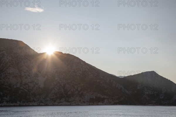 Sunrise over the Pelješac peninsula, Dalmatia, Croatia