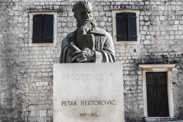 Monument to Petar HektoroviÄ‡, Starigrad, island of Hvar, Dalmatia, Croatia