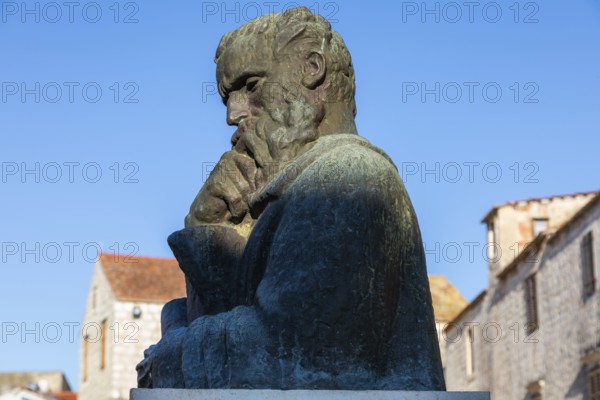 Monument to Petar HektoroviÄ‡, Starigrad, island of Hvar, Dalmatia, Croatia