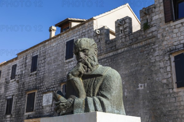 Monument to Petar HektoroviÄ‡, Starigrad, island of Hvar, Dalmatia, Croatia