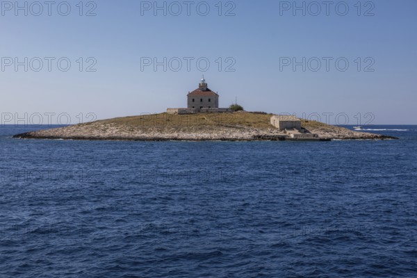 Lighthouse island Pokonji Dol, near Hvar, Dalmatia, Croatia