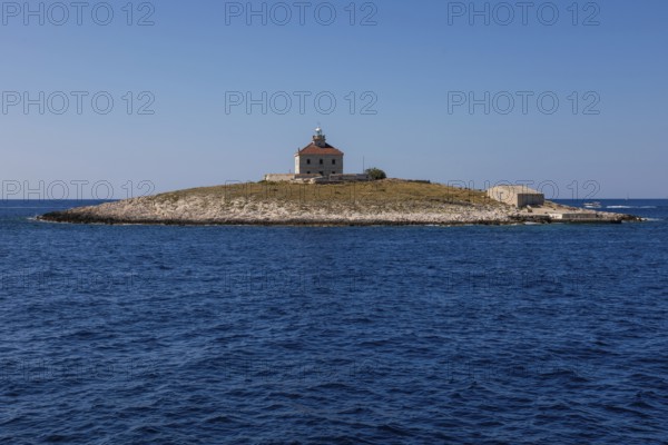 Lighthouse island Pokonji Dol, near Hvar, Dalmatia, Croatia