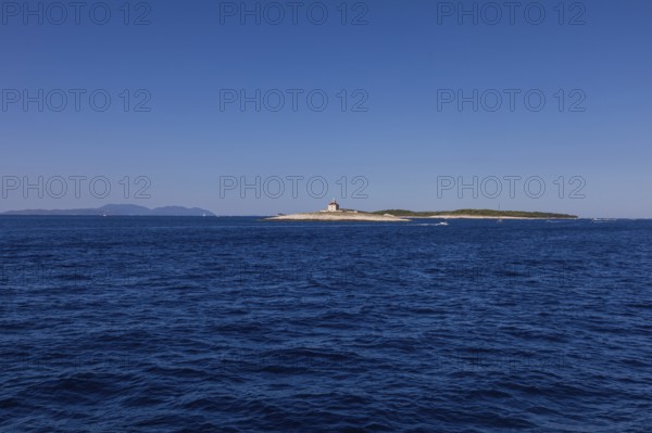 Lighthouse island Pokonji Dol, near Hvar, Dalmatia, Croatia
