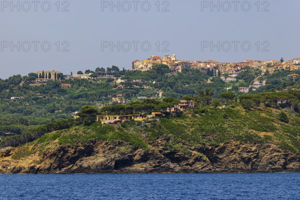 Holiday homes near Madonna delle Grazie, above the village of Capoliveri, Elba Island, Tuscan Archipelago National Park, Tuscany, Italy