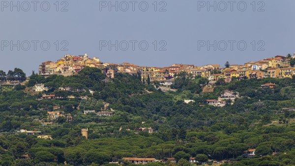 Holiday homes near Madonna delle Grazie, above the village of Capoliveri, Elba Island, Tuscan Archipelago National Park, Tuscany, Italy