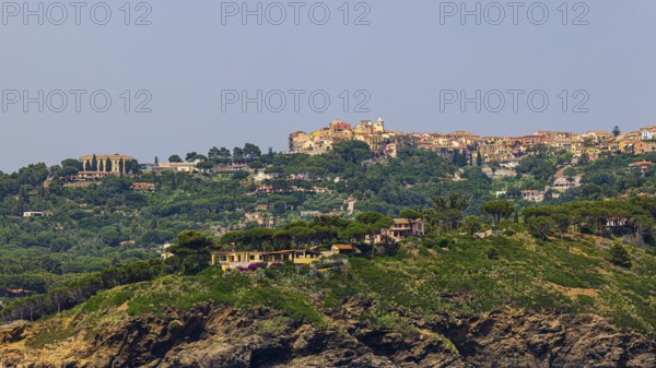 Holiday homes near Madonna delle Grazie, above the village of Capoliveri, Elba Island, Tuscan Archipelago National Park, Tuscany, Italy