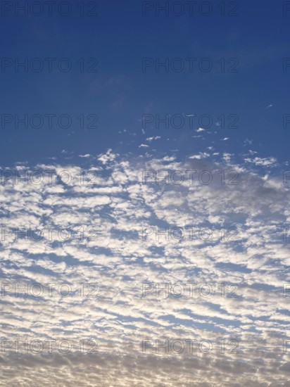 Cloud formation in the sky, background, North Rhine-Westphalia, Germany