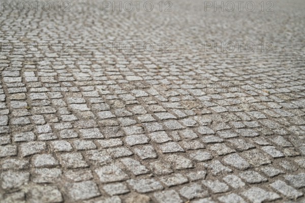 Old cobblestones as background, vintage, blurred background, North Rhine-Westphalia, Germany