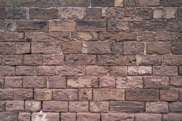 Old stone wall as background, vintage, North Rhine-Westphalia, Germany