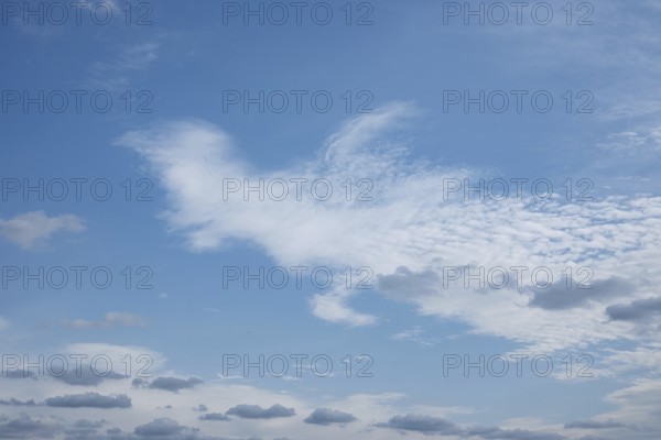 Cloud formation in the sky, background, North Rhine-Westphalia, Germany