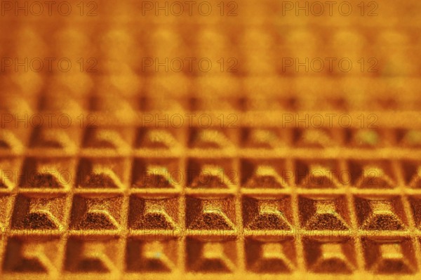 Orange structure as background, blurred background, North Rhine-Westphalia, Germany