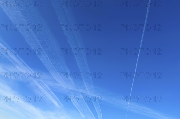 Cloud formation in the sky, background, North Rhine-Westphalia, Germany