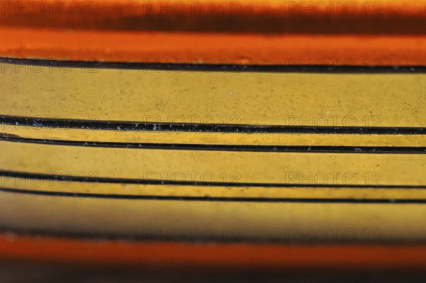 Orange structure with lines as background, blurred background, North Rhine-Westphalia, Germany