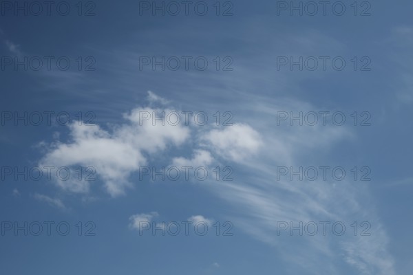 Cloud formation in the sky, background, North Rhine-Westphalia, Germany