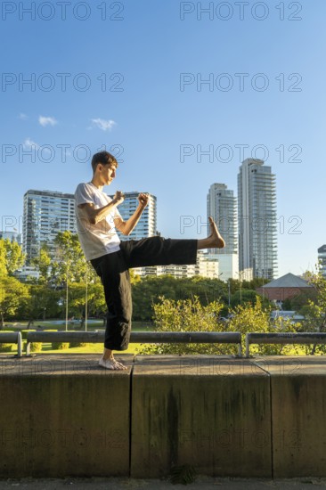 A healthy lifestyle through outdoor martial arts