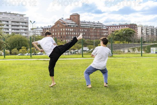 Achieving goals with an outdoor Taekwondo session