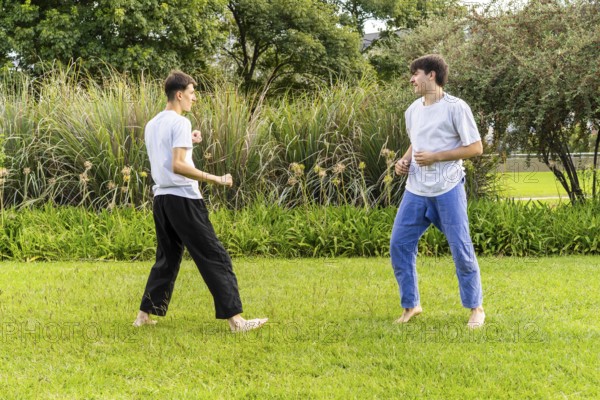 Building strength and discipline with outdoor Taekwondo