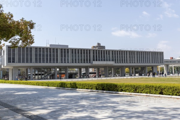 Hiroshima Peace Museum, tourist attraction, UNESCO World Heritage Site, peace memorial and memorial to the victims of the atomic bombing of Hiroshima in the Peace Park, Naka Ward, Hiroshima, Japan