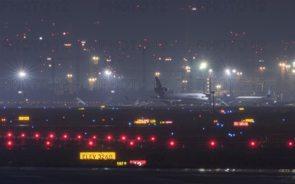 Terminal 3 in the initial construction phase. Frankfurt am Main Airport, Hesse, Germany