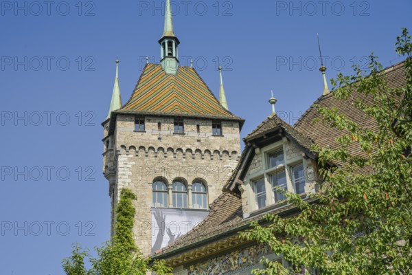 Old building, National Museum, Museumstrasse, Zurich, Switzerland