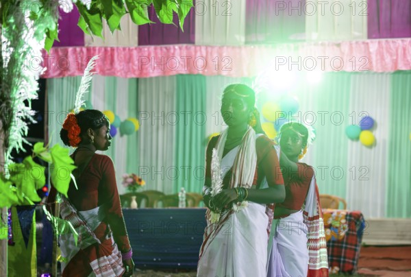 Members of the tea tribe community celebrate the vibrant Karam Festival at a tea estate in Bokakhat, Assam, India, on 3 September 2025. Karam Puja, one of the most popular harvest festivals, is a celebration dedicated to the Karam tree. This tree symbolizes fertility, prosperity, and all things auspicious. During the festival, Karma dancers carry a branch of the Karam tree while singing and dancing