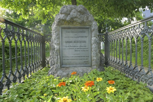 Georg Büchner grave and memorial, Germaniastrasse, Zurich, Switzerland