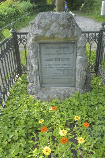 Georg Büchner grave and memorial, Germaniastrasse, Zurich, Switzerland