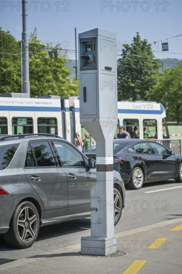 Speed camera, Bürkliplatz, Zurich, Switzerland