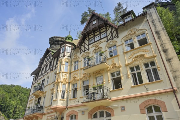Old building, Hotel Labe, Hrensko, Czech Republic