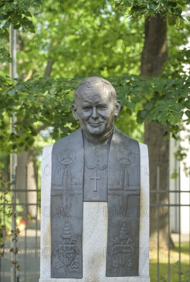 Monument to Pope John Paul II, Apostolic Nunciature, Vatican Embassy, Lilienthalstraße, Neukölln, Berlin, Germany