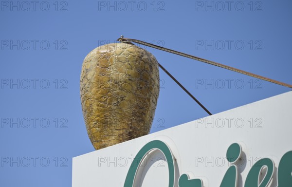 Oriental Imbiss, advertising, kebab skewer, Kurfürstendamm, Charlottenburg, Berlin, Germany
