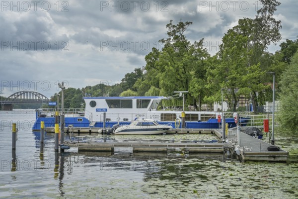 Water police, Havel, Potsdam, Brandenburg, Germany