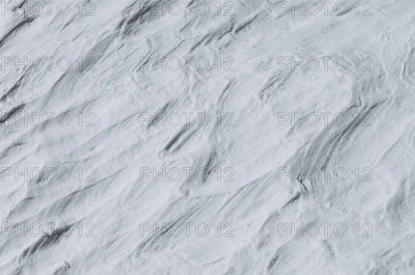 Snow drifts, Alpe Tognola ski area, San Martino di Castrozza, Trentino, South Tyrol, Italy
