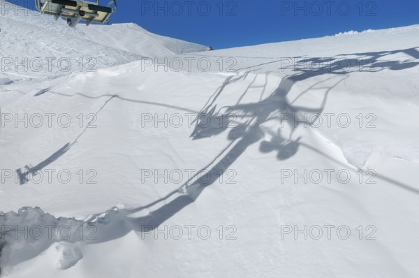 Chairlift, Alpe Tognola ski area, San Martino di Castrozza, Trentino, South Tyrol, Italy