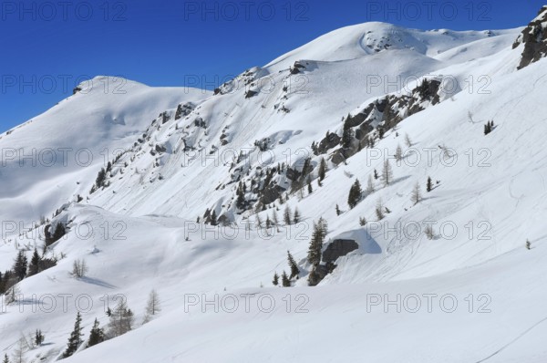 Alpe Tognola ski area, San Martino di Castrozza, Trentino, South Tyrol, Italy