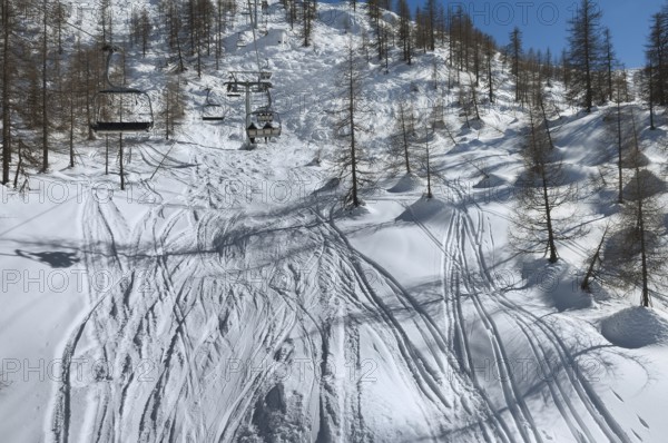 Alpe Tognola ski area, San Martino di Castrozza, Trentino, South Tyrol, Italy