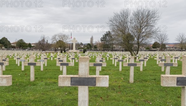 Impression around the military cemetery in Verdun, a large city in the Meuse department in Grand Est, northeastern France