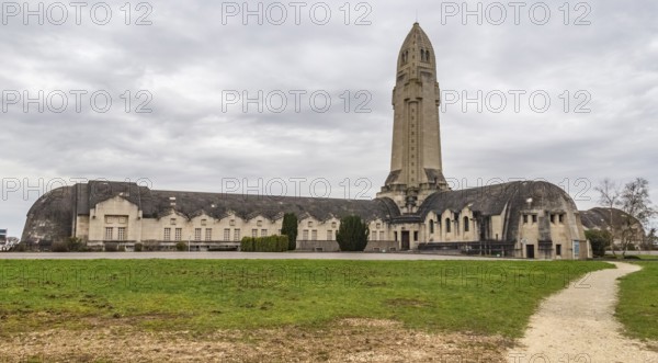 Scenery around the Douaumont Ossuary, a memorial located near Verdun in France