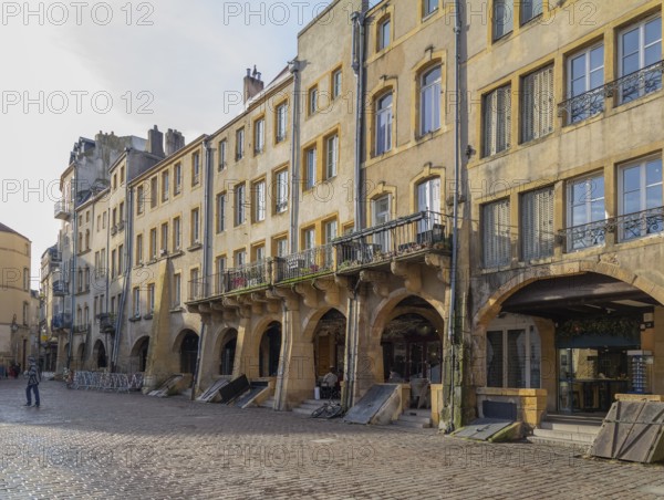 Impression around Place Saint-Louis in Metz, the capital city in the Lorraine region of France