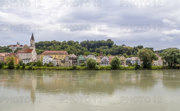 Riparian impression of Passau, a town in southern Germany