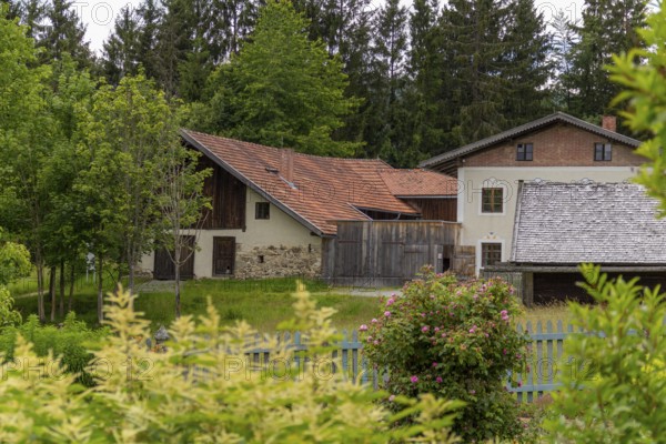Scenery around Finsterau in the Bavarian Forest in southern Germany