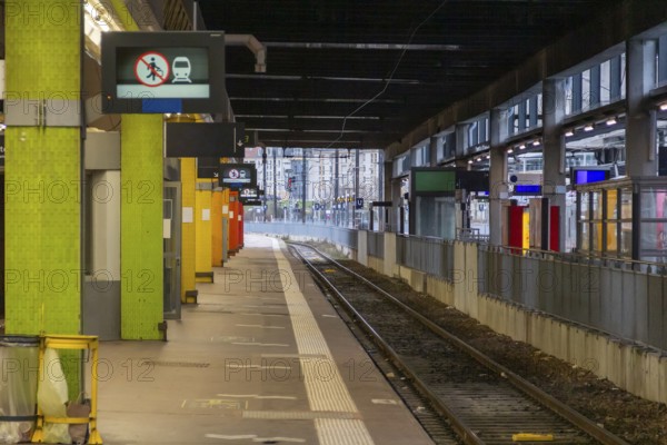 Scenery around the Metz-Ville station, the main railway station in Metz, a city in the Lorraine region in France