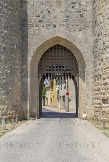 City wall of a commune named Aigues-Mortes in France