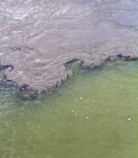 Full frame abstract water contamination closeup