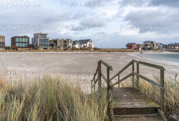 Scenery around Olpenitz, a part of the town Kappeln in Schleswig-Holstein, Germany, at the mouth of the Schlei firth to the Baltic Sea
