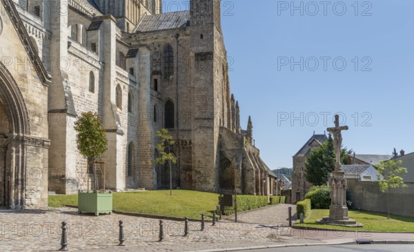 Fecamp Abbey in Fecamp, a commune in the Seine-Maritime department in the Normandy Region of France