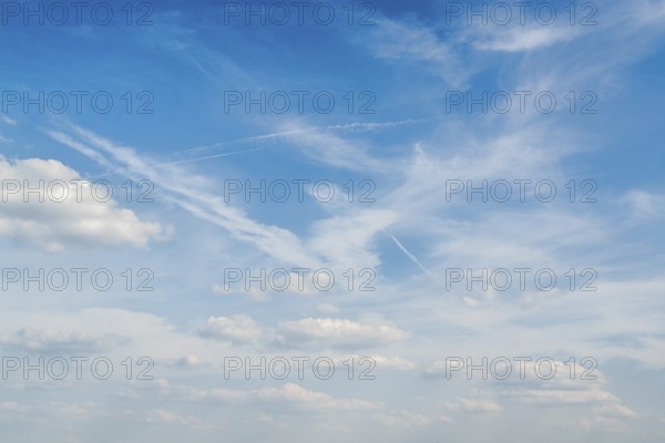 Full frame sunny sky with some clouds