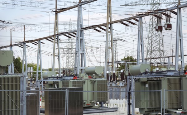 Detail of a electrical substation in Southern Germany