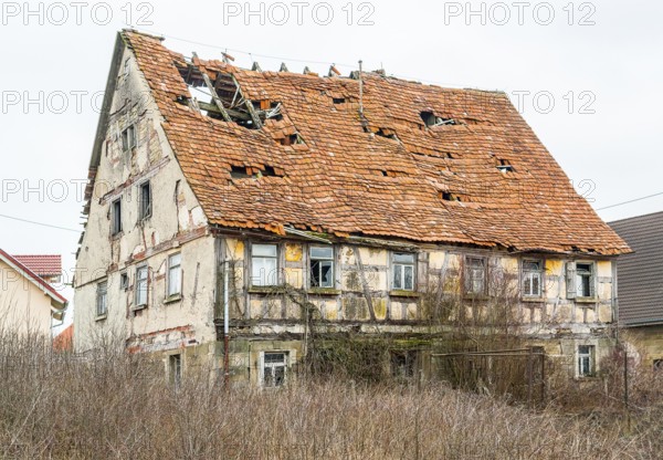 A rundown old farmhouse in Southern Germany